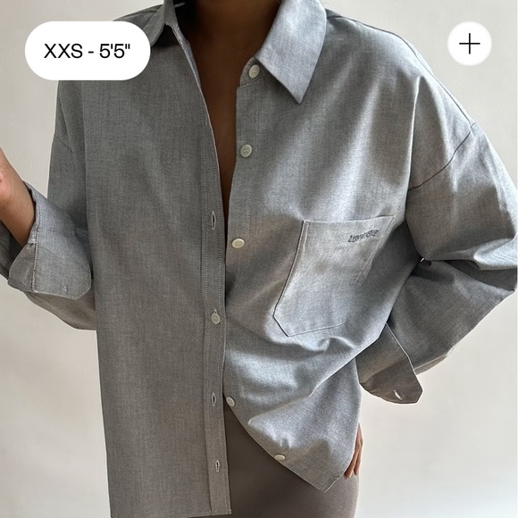 Djerf Avenue Tops - Djerf Breezy Shirt Grey